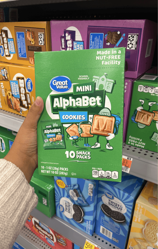Great Value Mini Alphabet Cookies