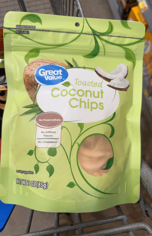 Great Value Toasted Coconut Chips