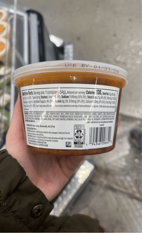 Marketside Limited Edition Tuscan Style Vegetable & Potato Soup