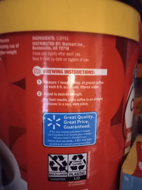 Great Value Classic Roast Ground Coffee
