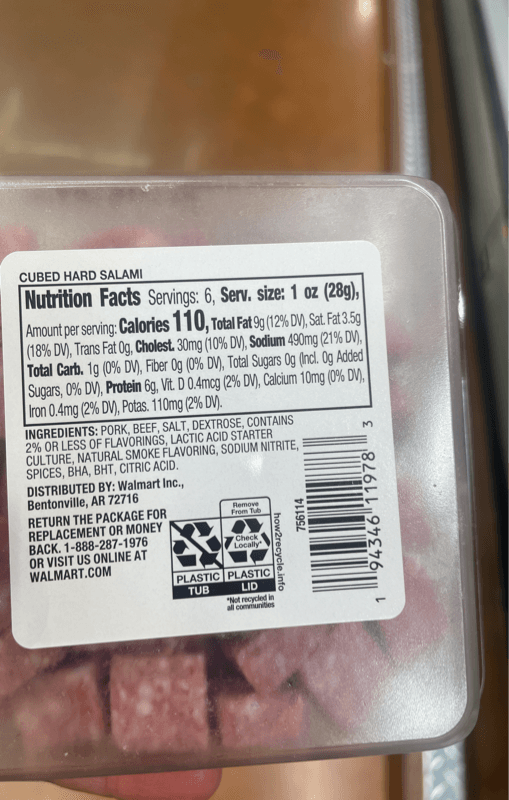 Prima Della Cubed Hard Salami