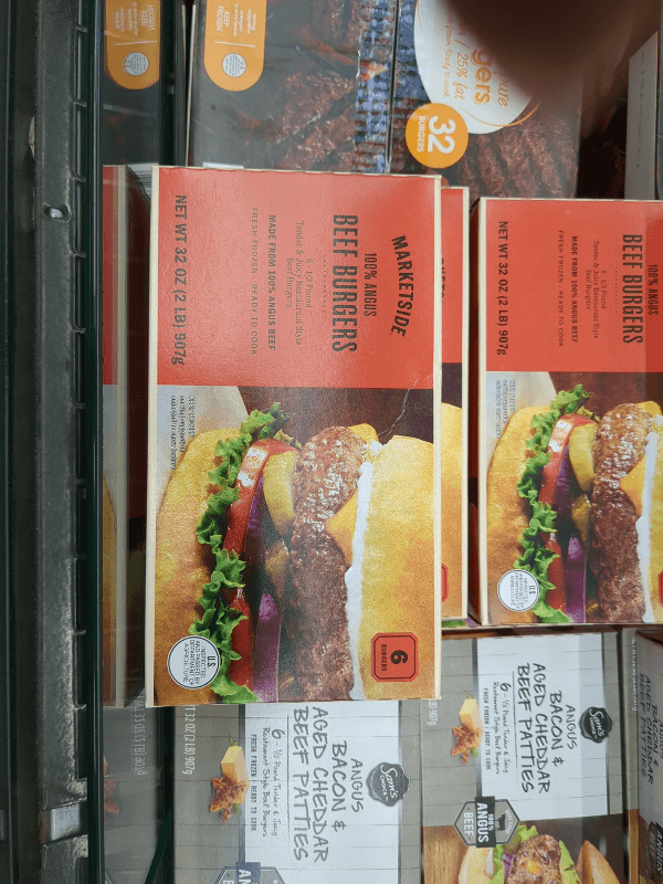 Marketside 100% Angus Beef Burgers