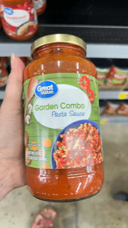 Great Value Garden Combo Pasta Sauce