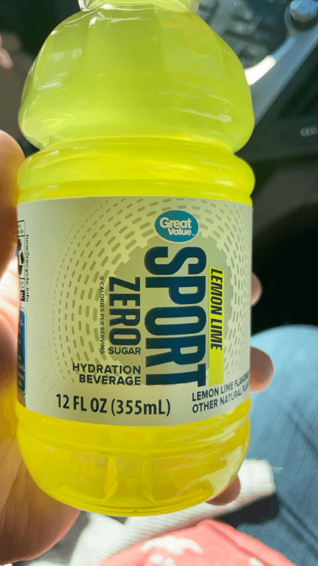 Great Value Zero Sugar Sport Hydration Beverage Lemon Lime