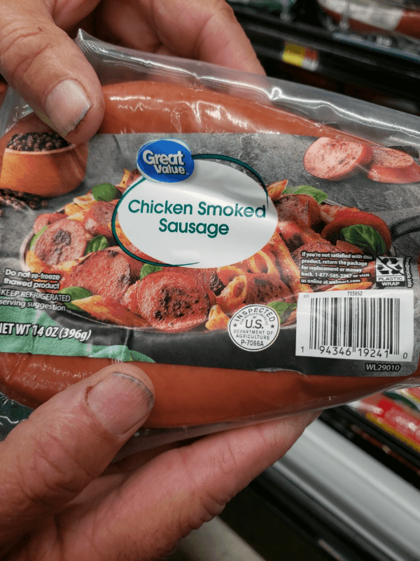 Great Value Chicken Smoked Sausage
