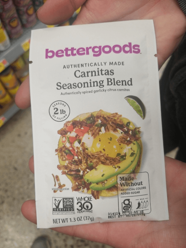 Bettergoods Carnitas Seasoning Blend
