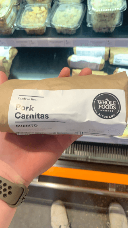 Whole Foods Market Kitchens Pork Carnitas Burrito