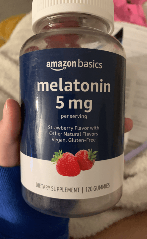 Amazon Basics Melatonin Strawberry Flavor With Other Natural Flavors