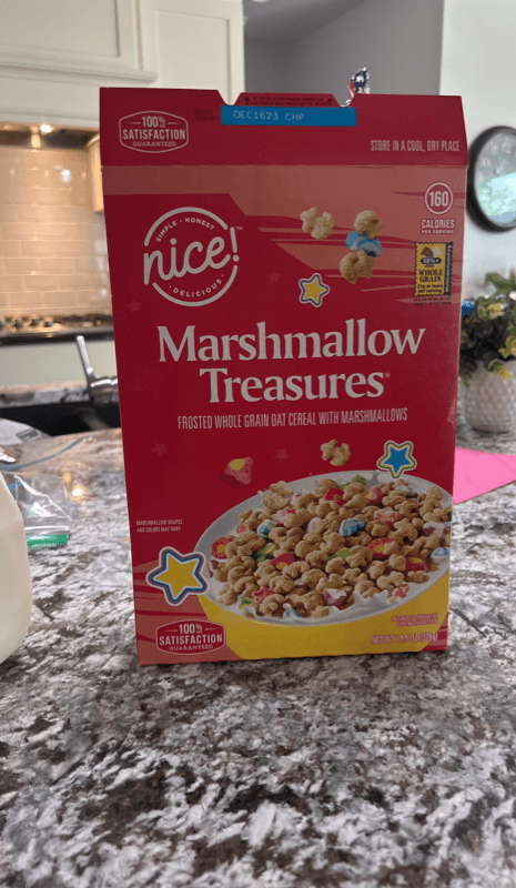 Nice! Marshmallow Treasures Frosted Whole Grain Oat Cereal With Marshmallows