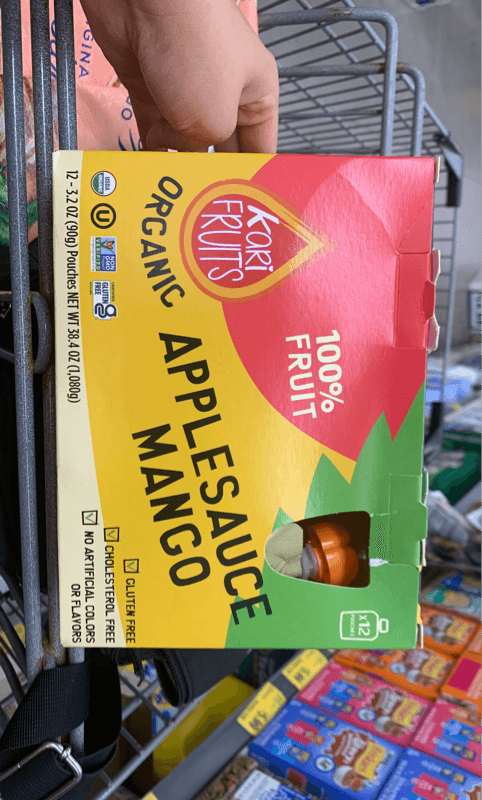 Kori Fruits Organic Applesauce Mango