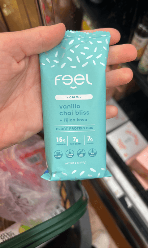 Feel Calm Vanilla Chai Bliss + Fijian Kava Plant Protein Bar