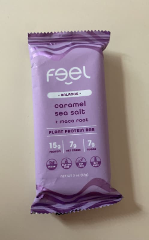 Feel - Balance - Caramel Sea Salt + Maca Root Plant Protein Bar