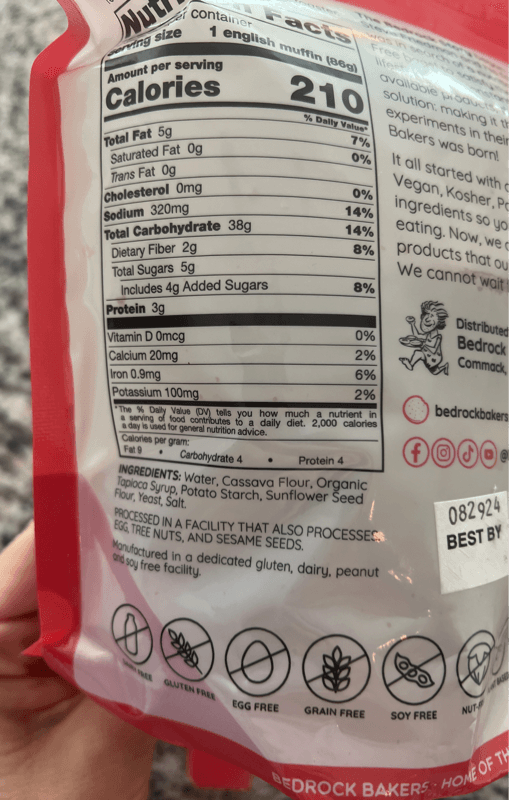 Bedrock Baker'S Original English Muffins