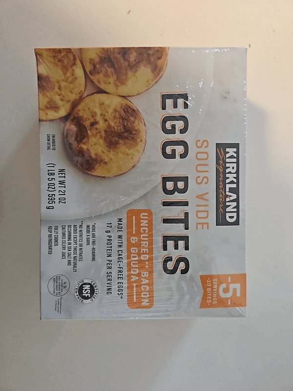 Kirkland Signature Sous Vide Egg Bites Uncured Bacon & Gouda