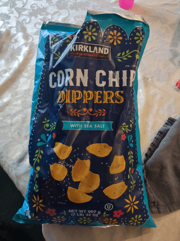 Kirkland Signature Corn Chip Dippers With Sea Salt