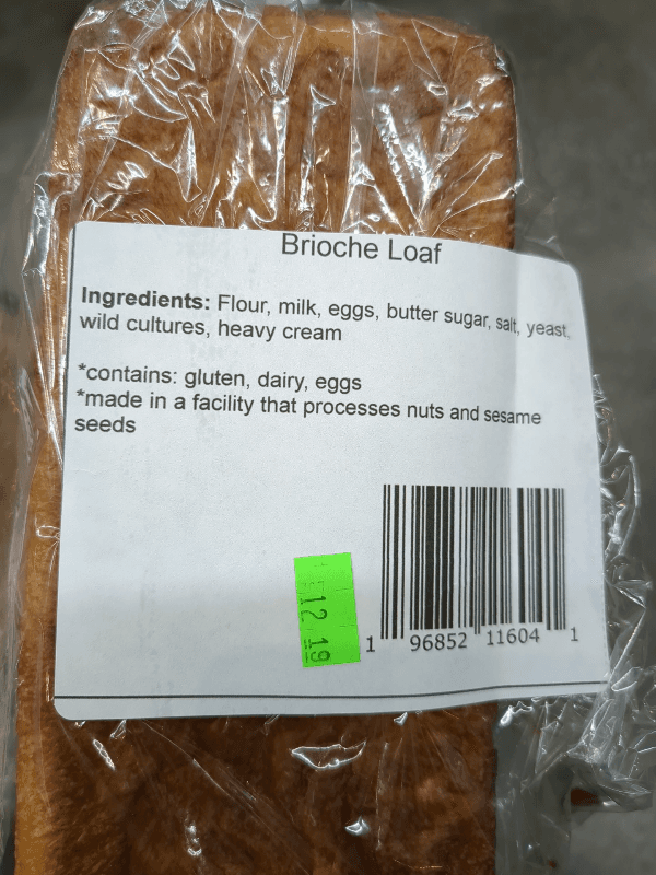 Curmuffins Brioche Loaf
