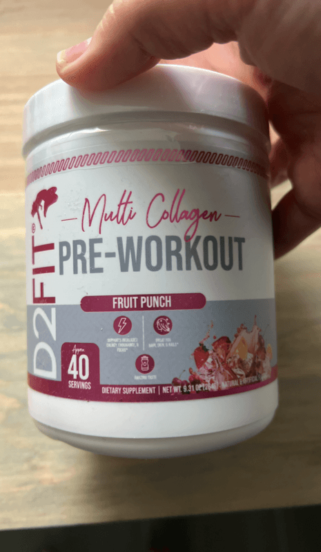 D2 Fit Fruit Punch Multi Collagen Pre-Workout