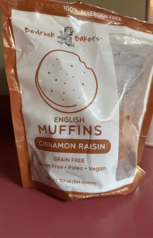 Bedrock Baker'S English Muffins Cinnamon Raisin