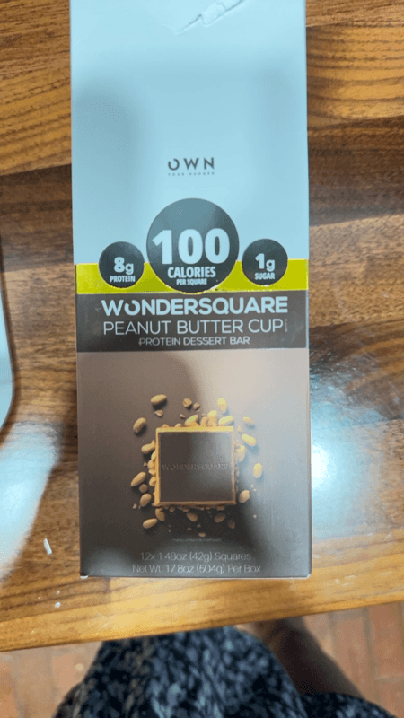 Own Wondersquare Peanut Butter Cup Protein Dessert Bar