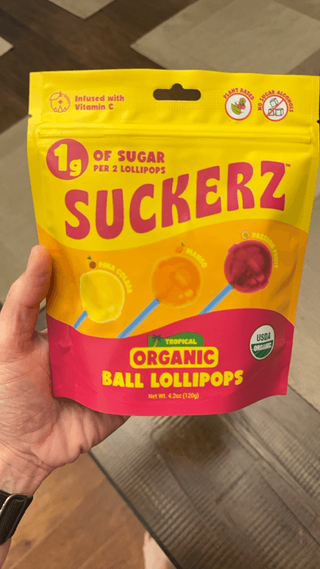 Suckerz Tropical Organic Ball Lollipops