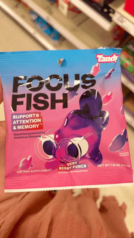 Focus Fish Supports Attention & Memory Very Berry Punch Dietary Supplement