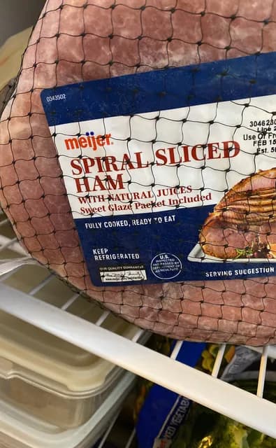 Meijer Spiral Sliced Ham With Natural Juices