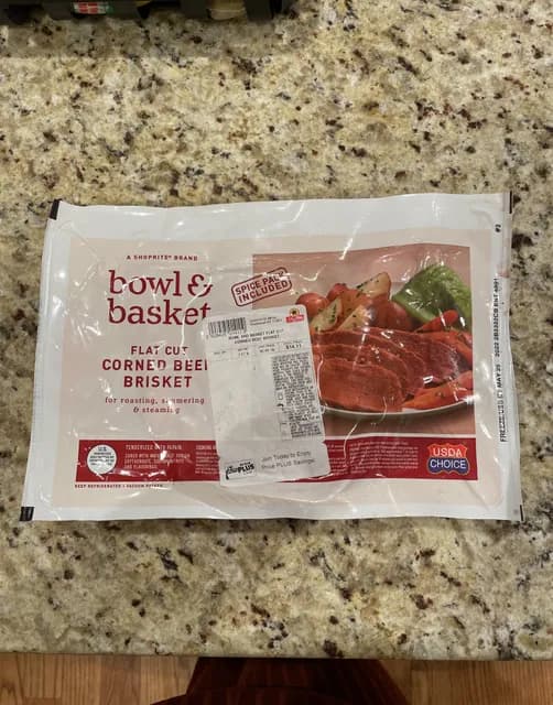 Bowl & Basket Flat Cut Corned Beef Brisket