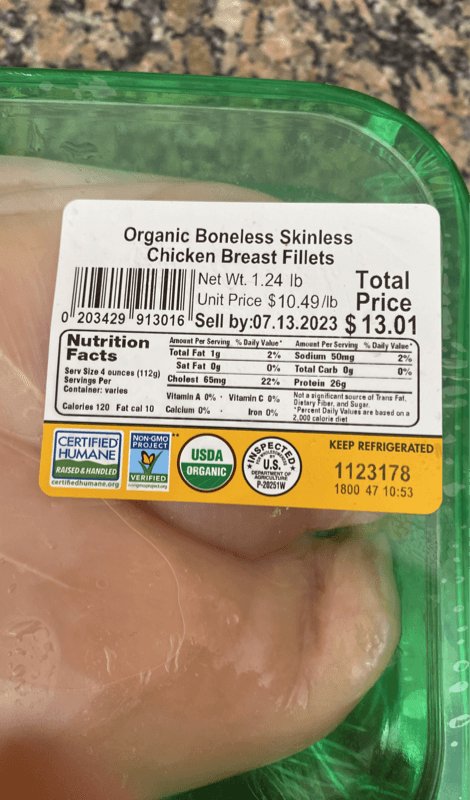 Smart Chicken Organic Boneless Skinless Chicken Breast Fillets