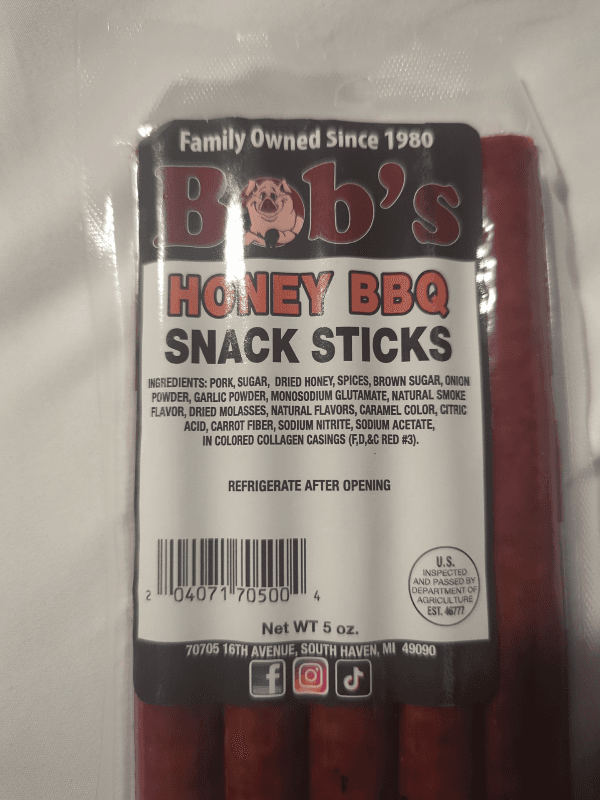 Bob'S Honey Bbq Snack Sticks