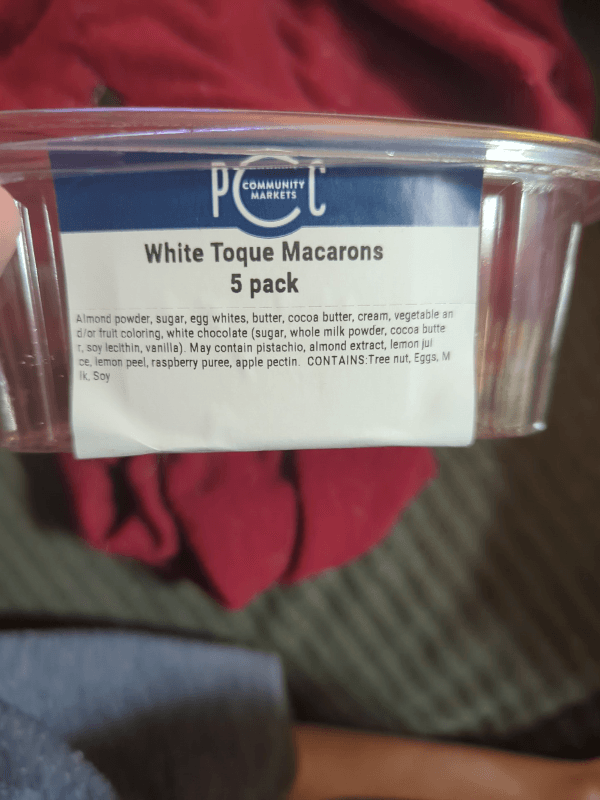 Pcc Community Markets White Toque Macarons