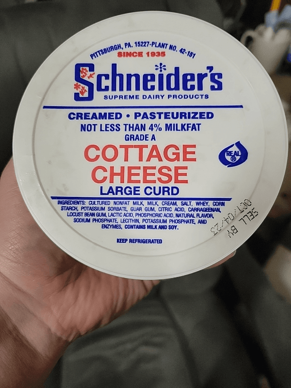 Schneider'S Dairy Large Curd Cottage Cheese