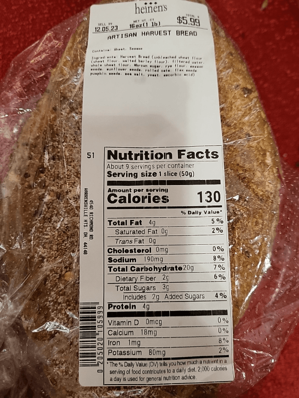 Heinen'S Artisan Harvest Bread
