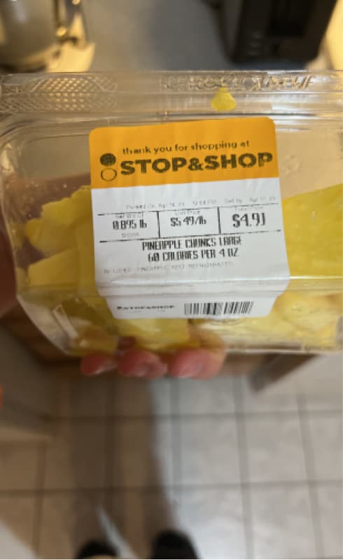 Stop & Shop Large Pineapple Chunks
