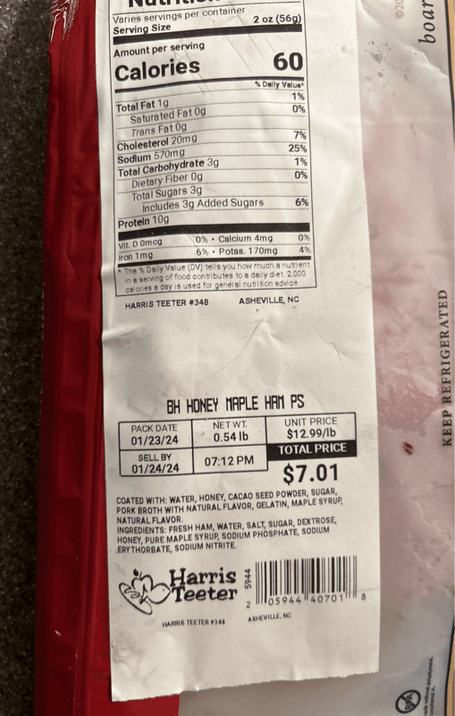 Harris Teeter Boar'S Head Honey Maple Ham