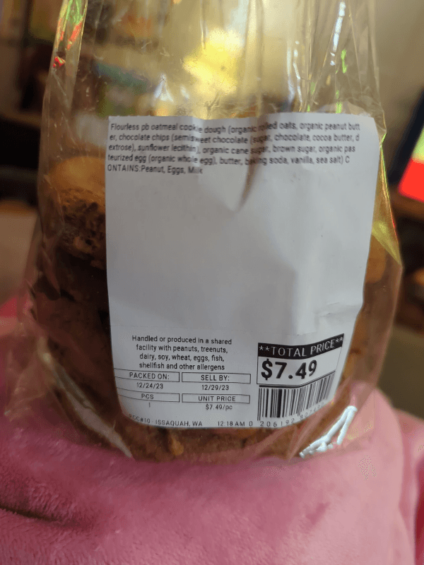 Pcc Community Markets Flourless Peanut Butter Cookie