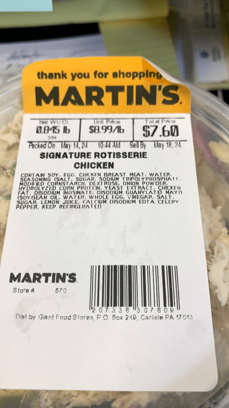 Martin'S Signature Rotisserie Chicken