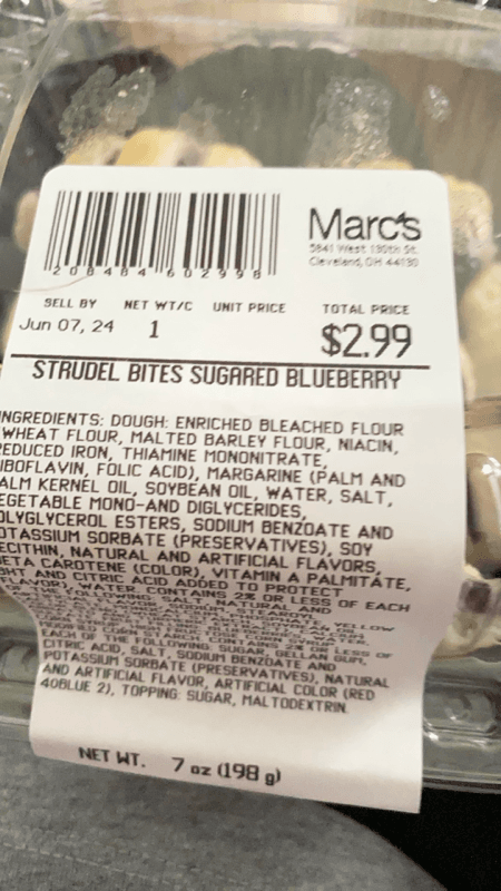Marc'S Sugared Blueberry Strudel Bites