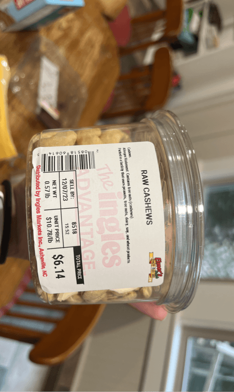 Ingles Markets Elmer'S Raw Cashews