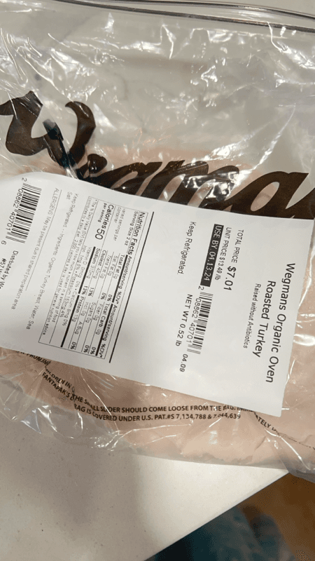 Wegmans Organic Oven Roasted Turkey