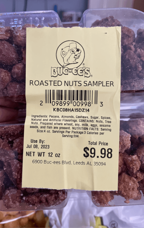 Buc-Ee'S Roasted Nuts Sampler