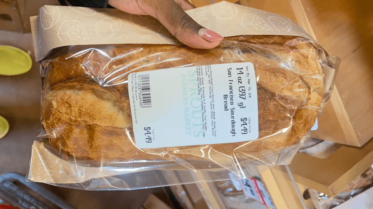 Sprouts Farmers Market San Francisco Sourdough Bread