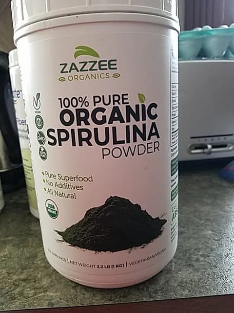 Zazzee Organics 100% Pure Organic Spirulina Powder