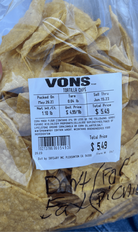 Vons Tortilla Chips