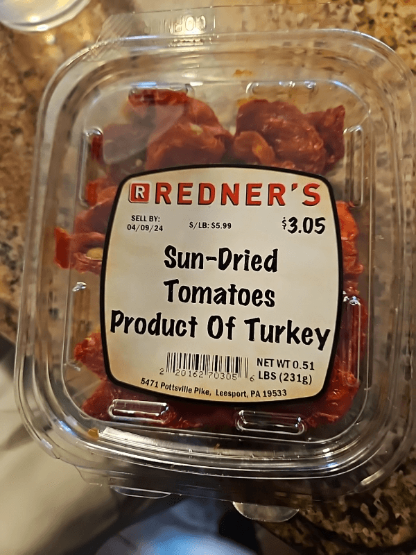 Redner'S Sun-Dried Tomatoes