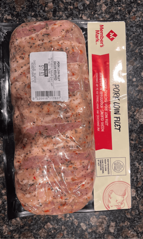 Member'S Mark Bacon Wrapped Pork Loin Fillet