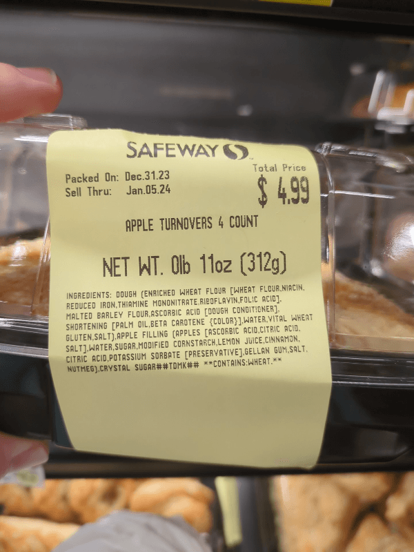 Safeway Apple Turnovers