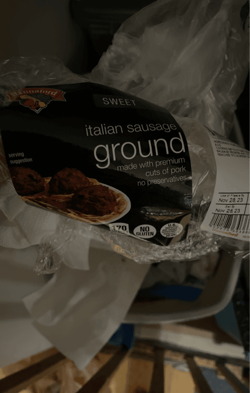 Hannaford Sweet Italian Ground Sausage