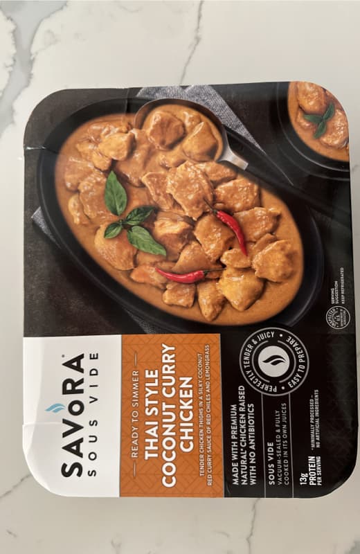 Savora Sous Vide Thai Style Coconut Curry Chicken