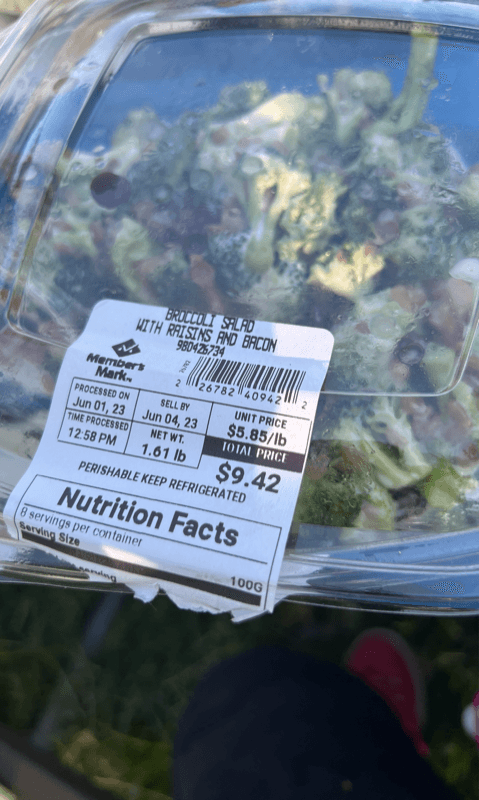 Member'S Mark Broccoli Salad With Raisins And Bacon