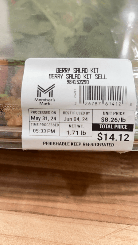 Member'S Mark Berry Salad Kit